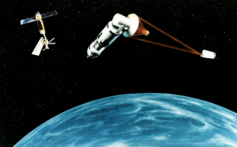 Illustration for article titled The Ten Strangest Space Weapons Ever Developed